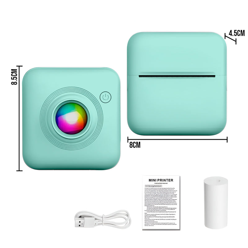 Mini Impresora Portátil Térmica X3 | Sin Tinta, Compacta y con Batería Recargable