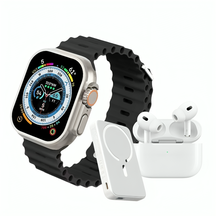 Combo X8 Smart | Reloj + Audífonos + Power Bank | Tecnología 3 en 1 🔥