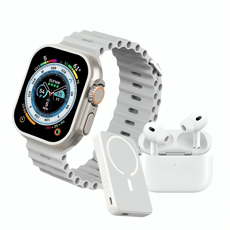 Combo X8 Smart | Reloj + Audífonos + Power Bank | Tecnología 3 en 1 🔥