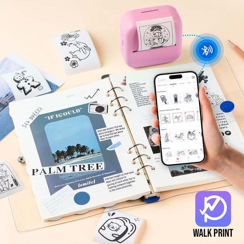 Mini Impresora Portátil Térmica X3 | Sin Tinta, Compacta y con Batería Recargable
